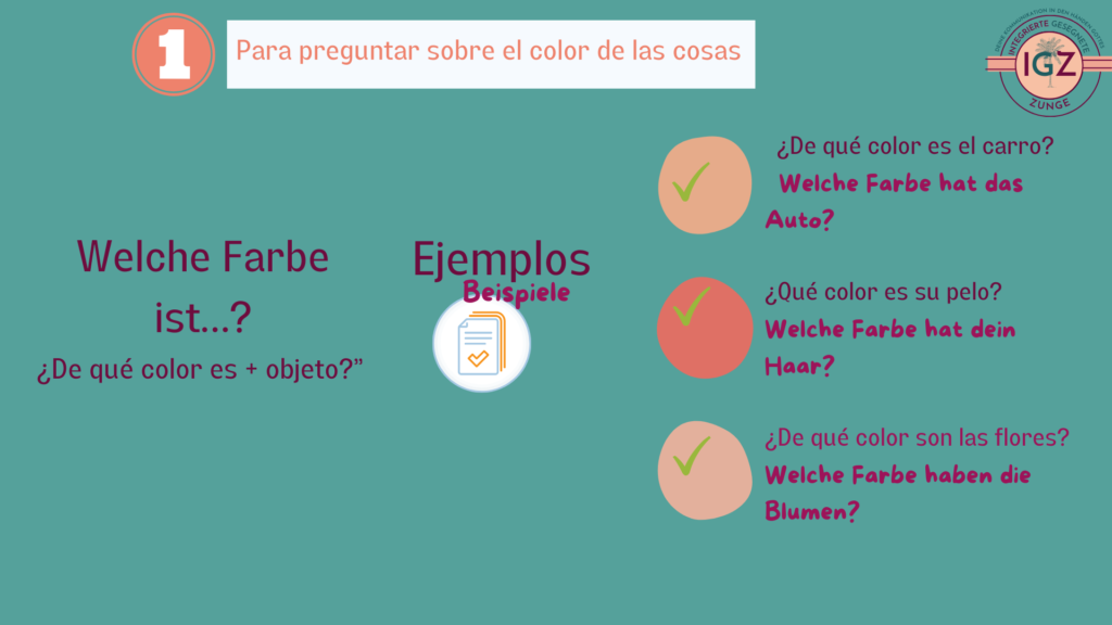 el uso de los colores